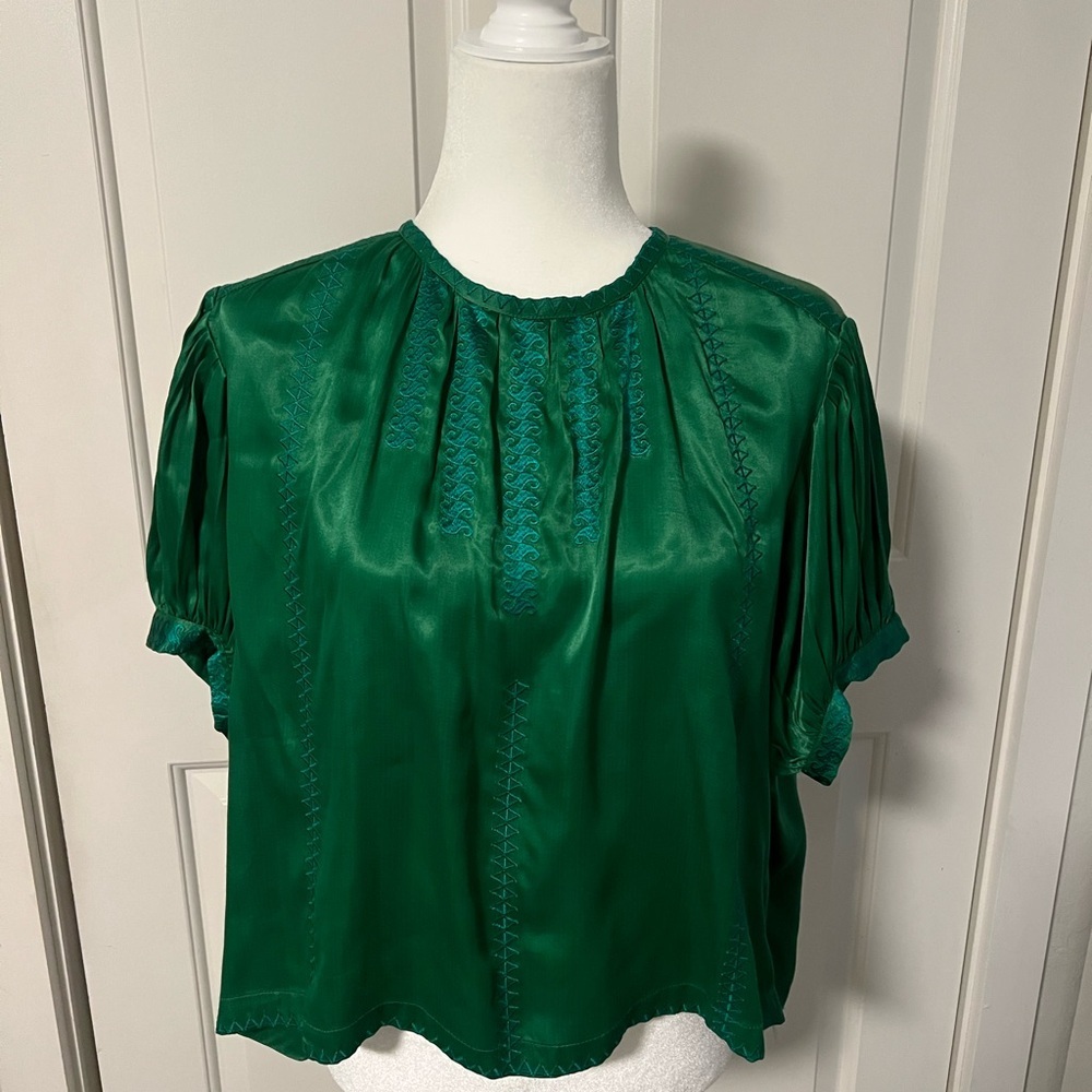 Carolina K Green Top, size Large